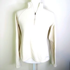 VINTAGE  PATAGONIA Ivory/Cream Fleece Pullover  L